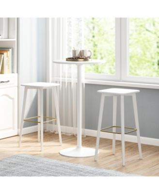 24 in Round Adjustable-Height Bistro Cocktail Table, 22 in or 40 in