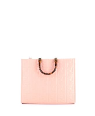 Medium Sunshine Shopper Tote Zucca Embossed Leather