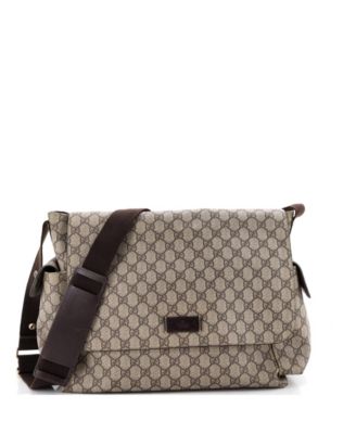 Diaper Bag GG Coated Canvas