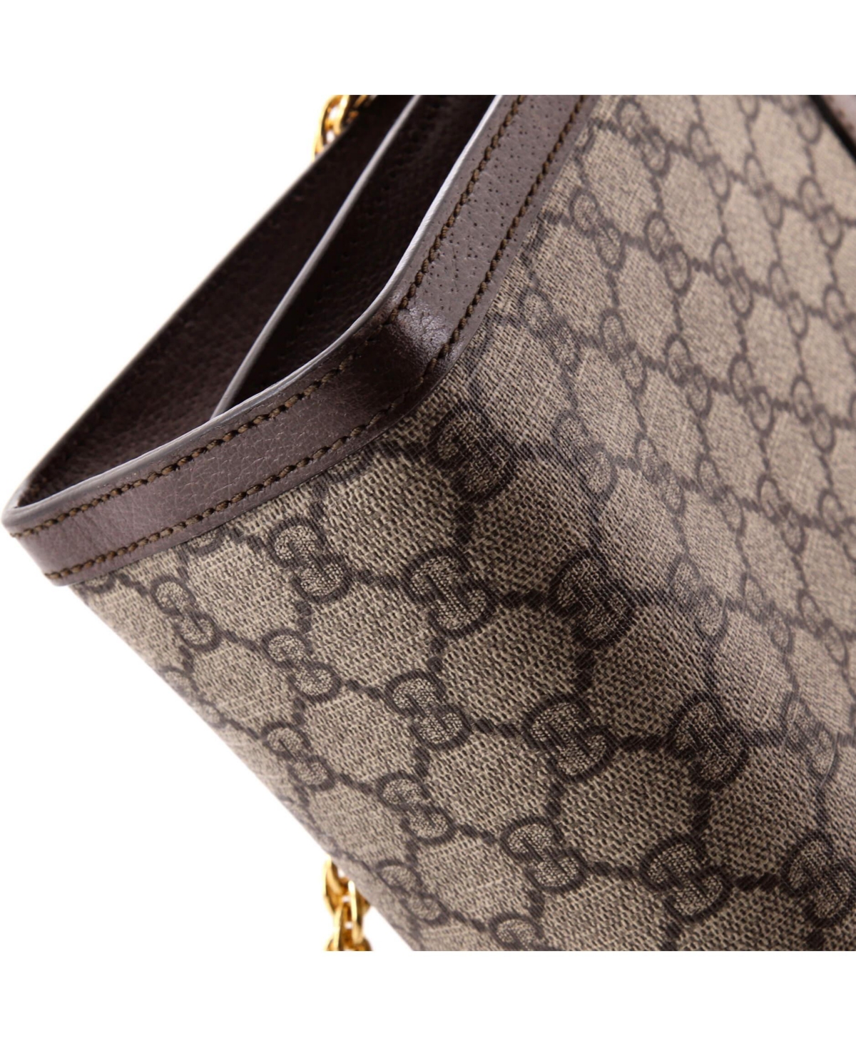 Pre-Owned Gucci Medium Ophidia Chain Shoulder Bag Gg Coated Canvas