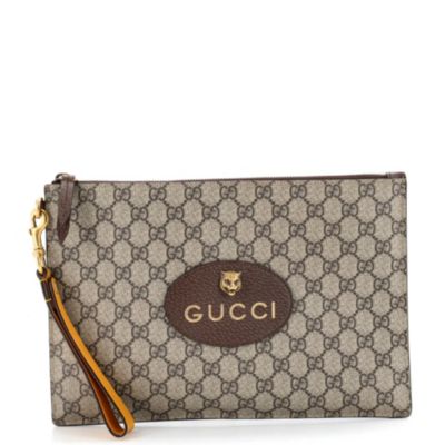 Neo Vintage Wristlet Pouch GG Coated Canvas
