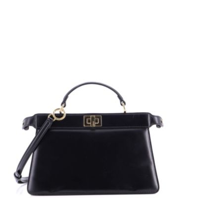 East West Peekaboo ISeeU Bag Leather
