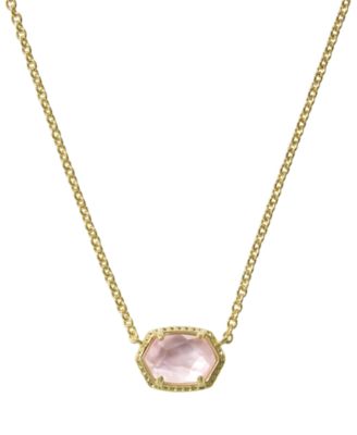 Daphne Amazonite 14k Gold-Tone Over Brass Short Pendant Necklace