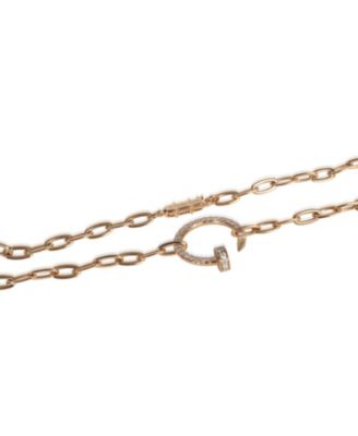 Rose Gold Diamond Juste Un Clou Necklace