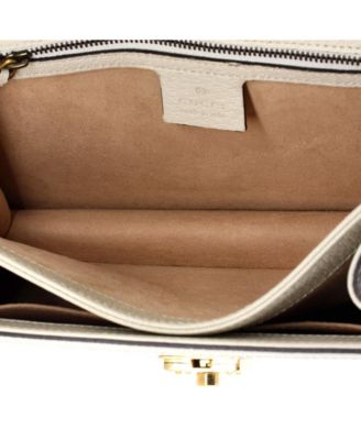 Small Ophidia Flap Top Handle Bag Leather