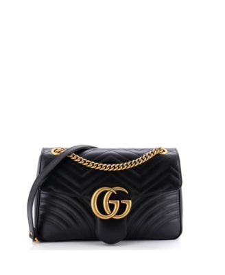 Medium GG Marmont Flap Bag Matelasse Leather