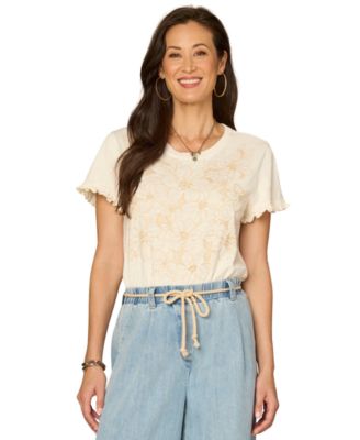 Women's Cotton Crewneck Top