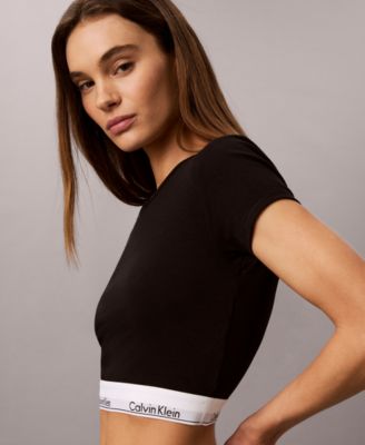 Women's Modern Short-Sleeve Cropped T-Shirt