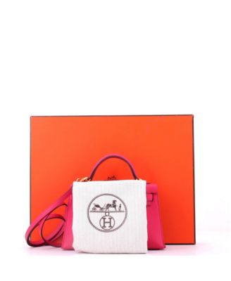 Kelly 20 Handbag Pink Epsom with Gold Hardware