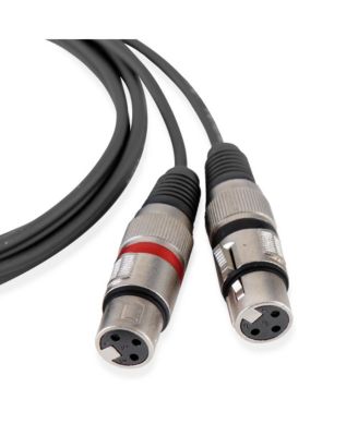 RCA to XLR Audio Cord - Dual RCA Male To XLR Female Connector 5 ft Heavy Duty Portable Professional Speaker Cable Wire Adapter
