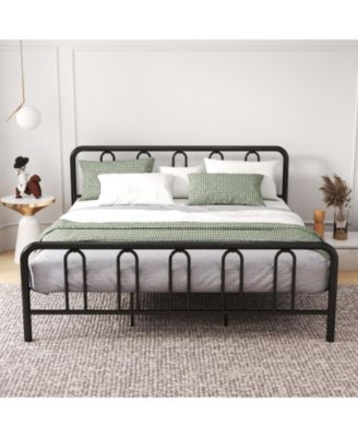 King Metal Bed Frame with Headboard