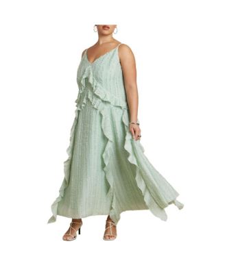 Women's Textured Ruffle Cami Dress