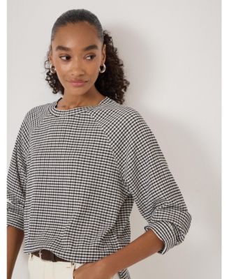 Women's Matilda Gingham Raglan Top