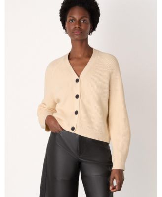 Women's Cotton V-Neck Cardigan