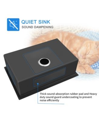 32 x 18 inch Undermount Workstation Sink, Stainless Steel Single Bowl Kitchen Sink 18 Gauge