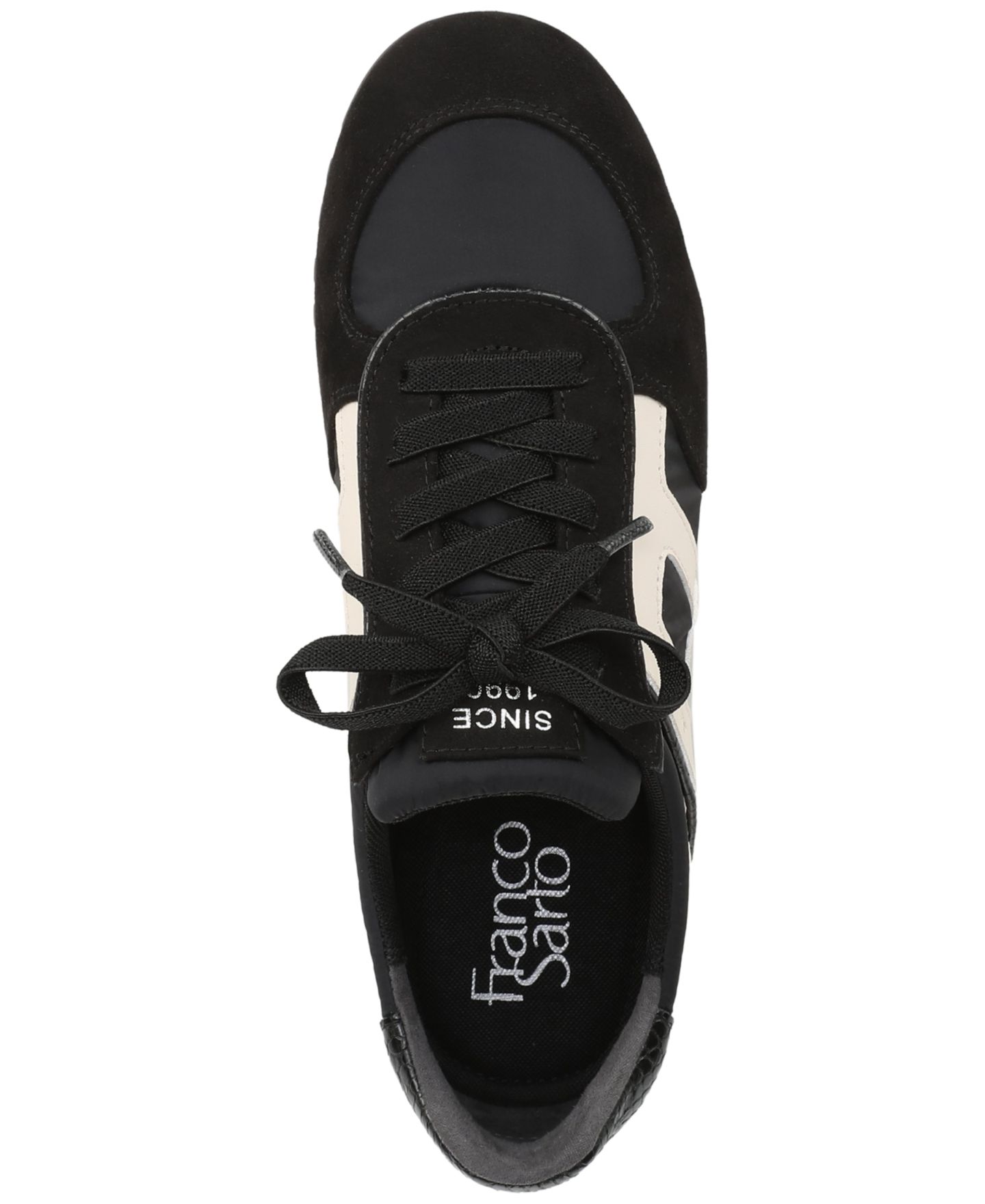 Женские кроссовки Franco Sarto Raquel Lace-Up, цвет: Чёрный / Белый — фото 4