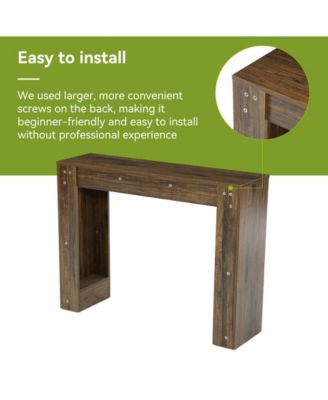 41.3 Inch Console Table, Narrow Entryway Table, Small Sofa Table Behind Couch
