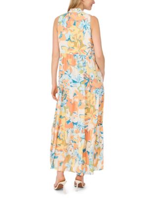 Women's Sleeveless V-Neck Maxi Dress
