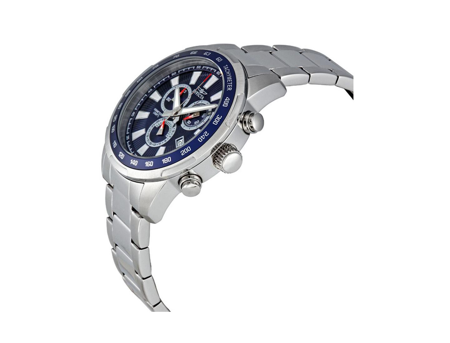 Мужские часы Invicta 1556 Specialty Quartz Chronograph Dial, цвет: Серебряный — фото 2