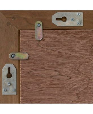 Solid Teak Wood Framed Mirror Rustic 140x70 Design Bathroom Living room