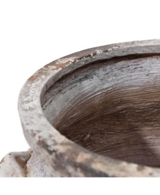 Rustic Cauldron MgO Planter Pot