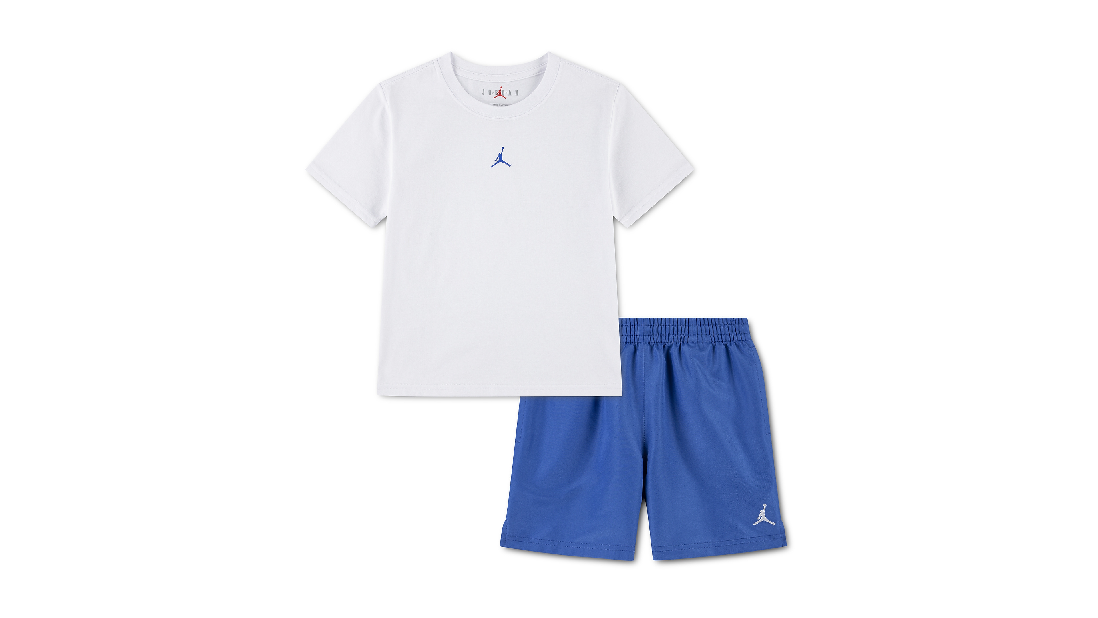 Jordan Little Boys Dri-fit Jumpman Woven Play Jersey T-Shirt & Mesh Shorts, 2 Piece Set
