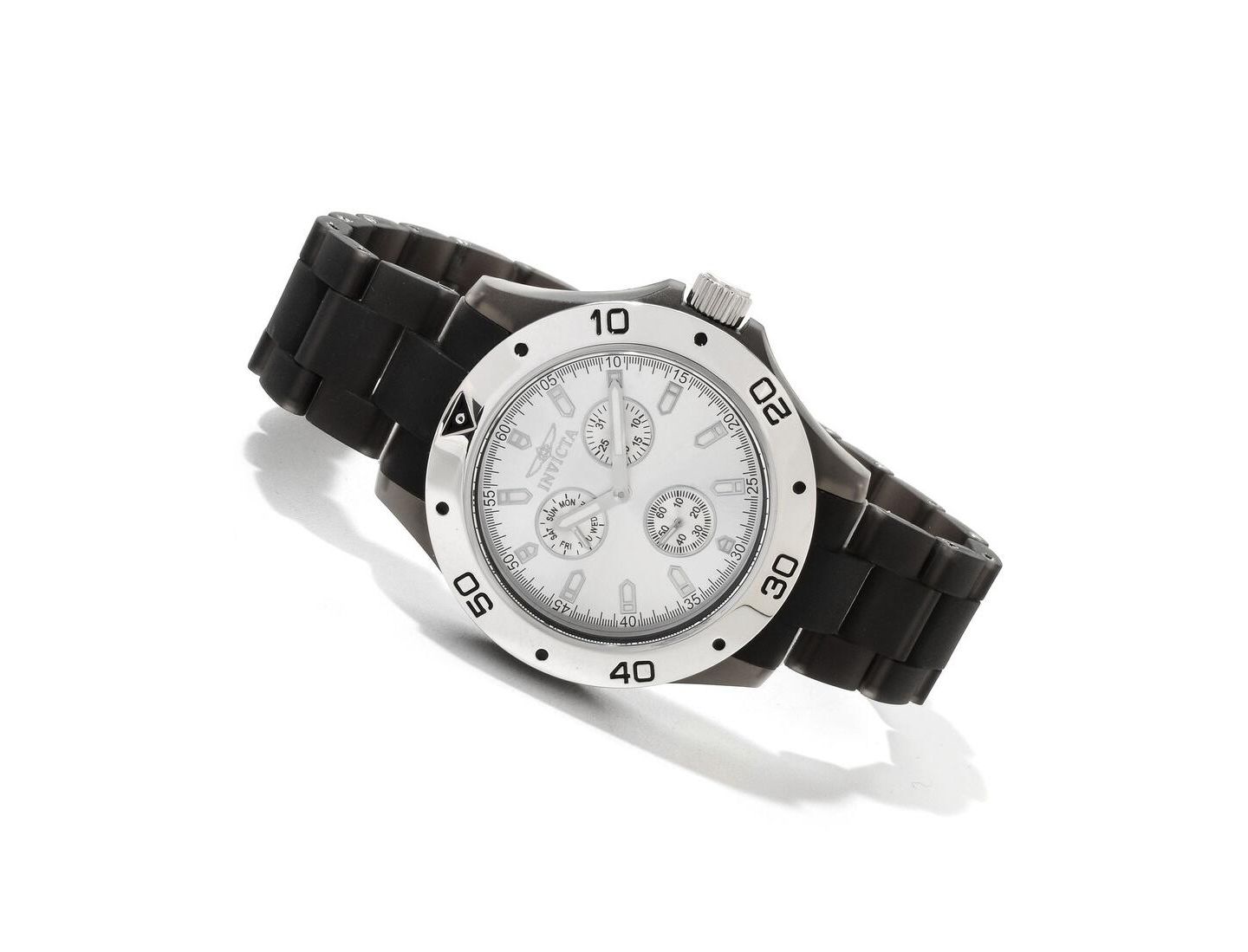 Мужские часы Invicta 1668 Anatomic Quartz Chronograph Dial, цвет: Чёрный — фото 2