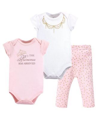 Baby Girls Soft Cotton Two-Piece Outfit Bodysuit & Pants