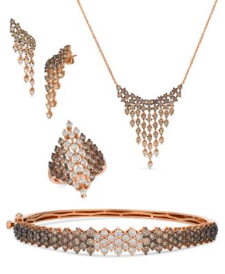 Chocolate Ombr&eacute; Diamond in 14k Rose Gold