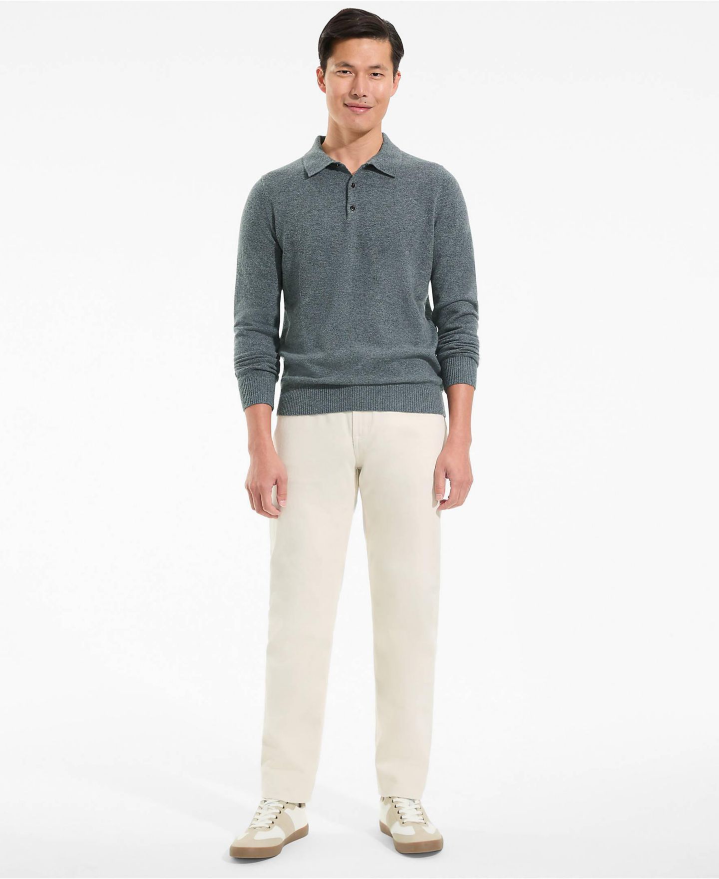 Мужские джинсы Lands' End Stretch Comfort Waist Easy Classic Fit Natural Jean, цвет: Натуральный — фото 4