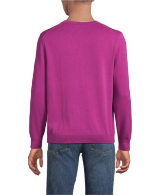 Men's Fine Gauge Cotton V Neck Sweater