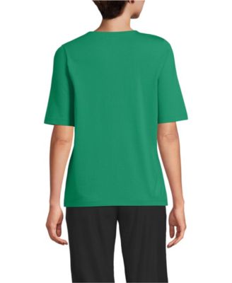 Women's Supima Jersey Half Sleeve Splitneck Shirt