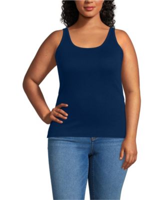 Plus Size Micro Rib Go-To Layering Tank