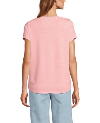 Women's Short Sleeve Lightweight Jersey Scoop Neck T-shirt