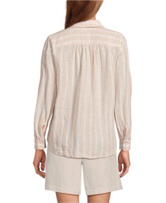 Women's Linen Long Sleeve Feminine Shirt
