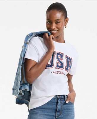 Women's Short Sleeve Crew Neck Graphic T-Shirt