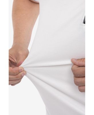 X RAY Men's XRAY Short Sleeve Zip-Neck Polo