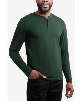 X RAY Men's Long Sleeve Henley T-Shirt