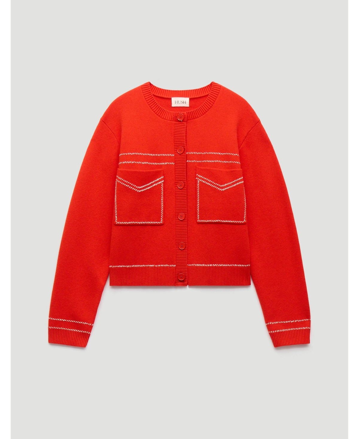 Hush Women's Wool-Blend Stitch Detail Cardigan