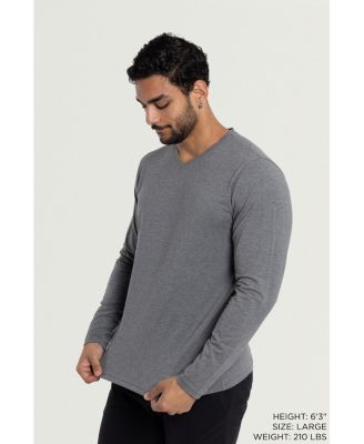 X RAY Men's XRAY Long Sleeve V-Neck T-Shirt