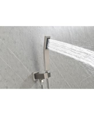 Handheld Shower Head with Shower Hose and Adjustable Shower Bracket