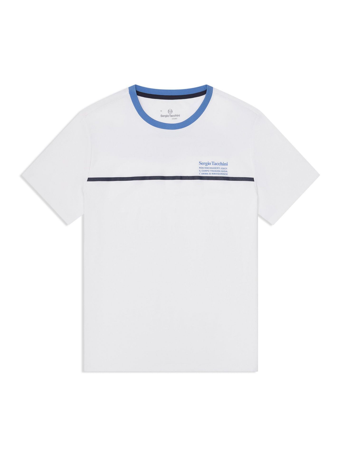 Мужская футболка Sergio Tacchini Campo Court, цвет: Яркий белый — фото 2