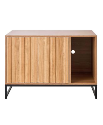 31.5" Hidden Cat Litter Box Enclosure Furniture with Scratch Pad and Storage, Waterproof End Table, Fits Most Litter Boxes