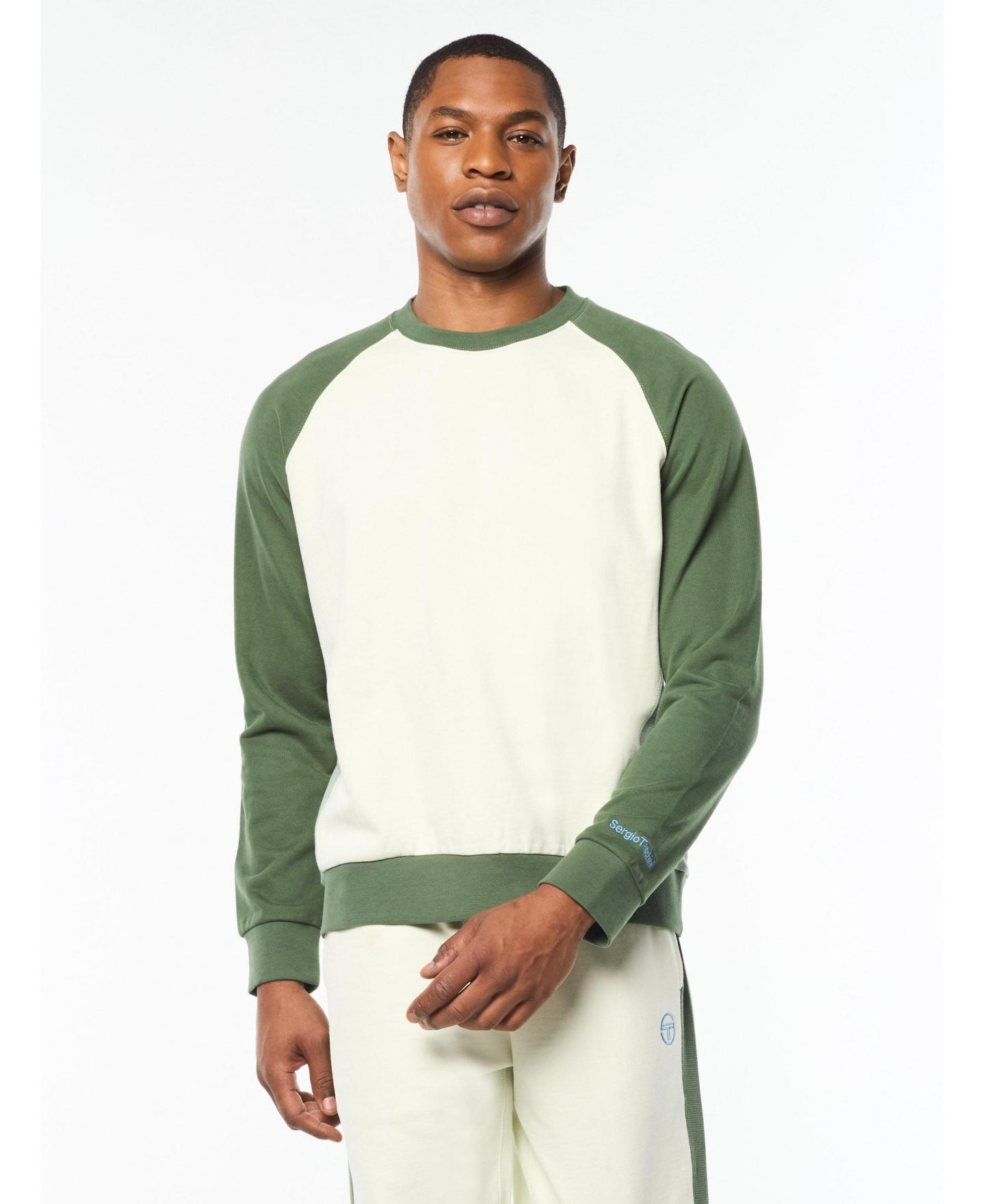 Мужской свитшот Sergio Tacchini Suonare Crewneck, цвет: Аквамариновый — фото 1