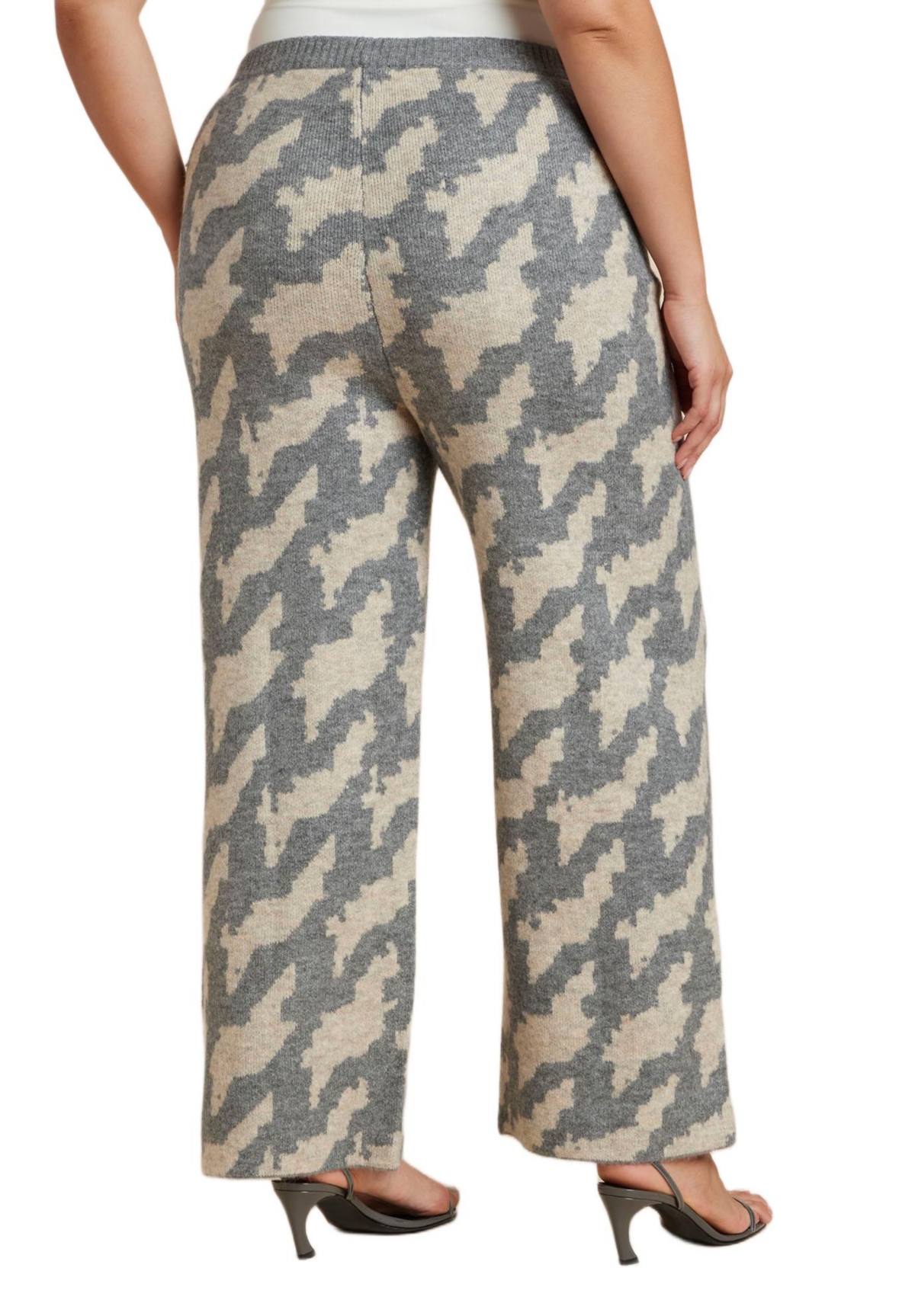 Eloquii Women's Plus Size Intarsia Sweater Pant