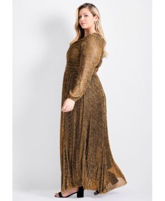 Women's Lucia Plisse Maxi Dress