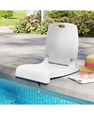 Foldable Pool Lounge Chair with Drainage Holes and Carry Handle