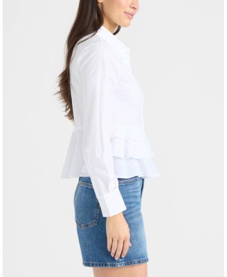 Women's Shirt with Ruffle Detail