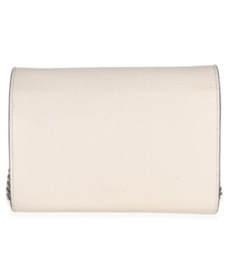 Mystic White Dollar Calfskin Mini Dionysus Chain Wallet