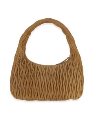 Brown Suede Matelasse Wander Hobo